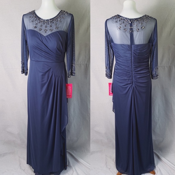 Alex Evenings Dresses & Skirts - NWT ALEX EVENINGS Periwinkle Beaded Evening Dress